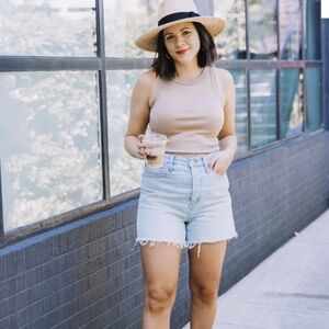 Madewell Mom Jean Shorts